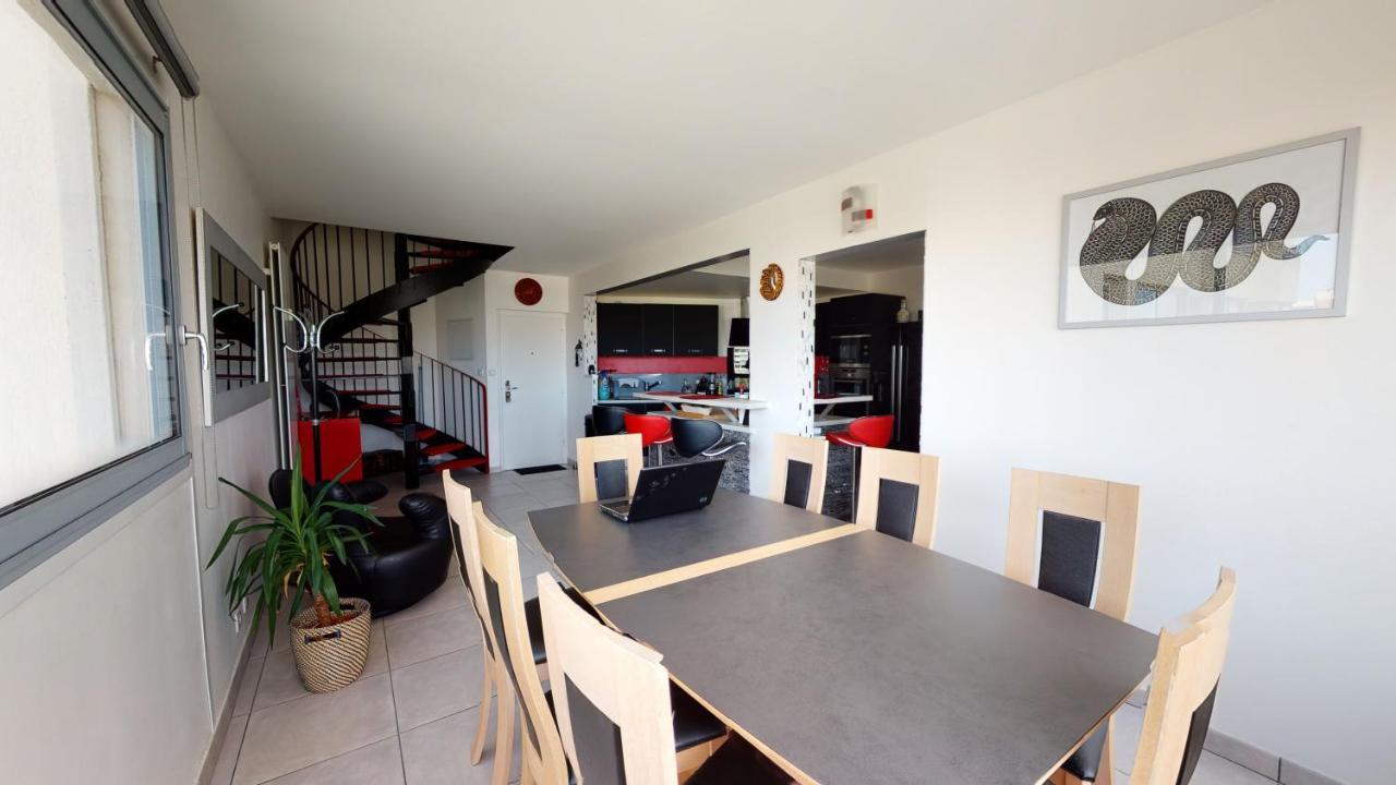 Duplex Grand Standing Vue Mer Et Port Mauguio Exteriör bild