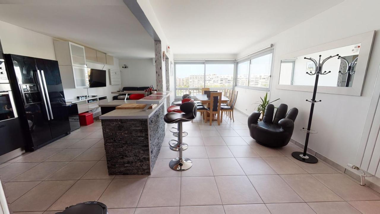 Duplex Grand Standing Vue Mer Et Port Mauguio Exteriör bild